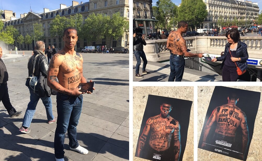 chiến dịch human billboard phân biệt chủng tộc